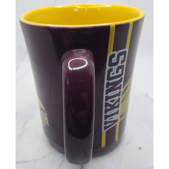 NFL Minnesota Vikings Memory Company Purple and Gold Ceramic Coffee Mug - Picture 6 of 8